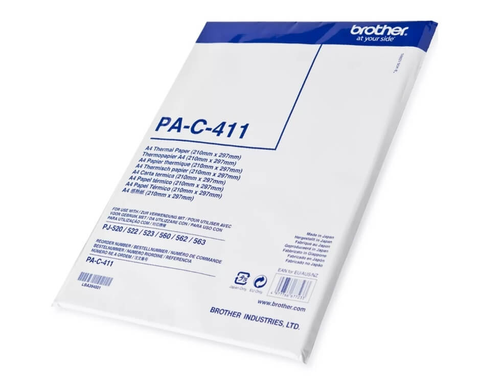 Papel Térmico A4 Brother 100 Folhas p/ Impressora PJ - Impressorajato